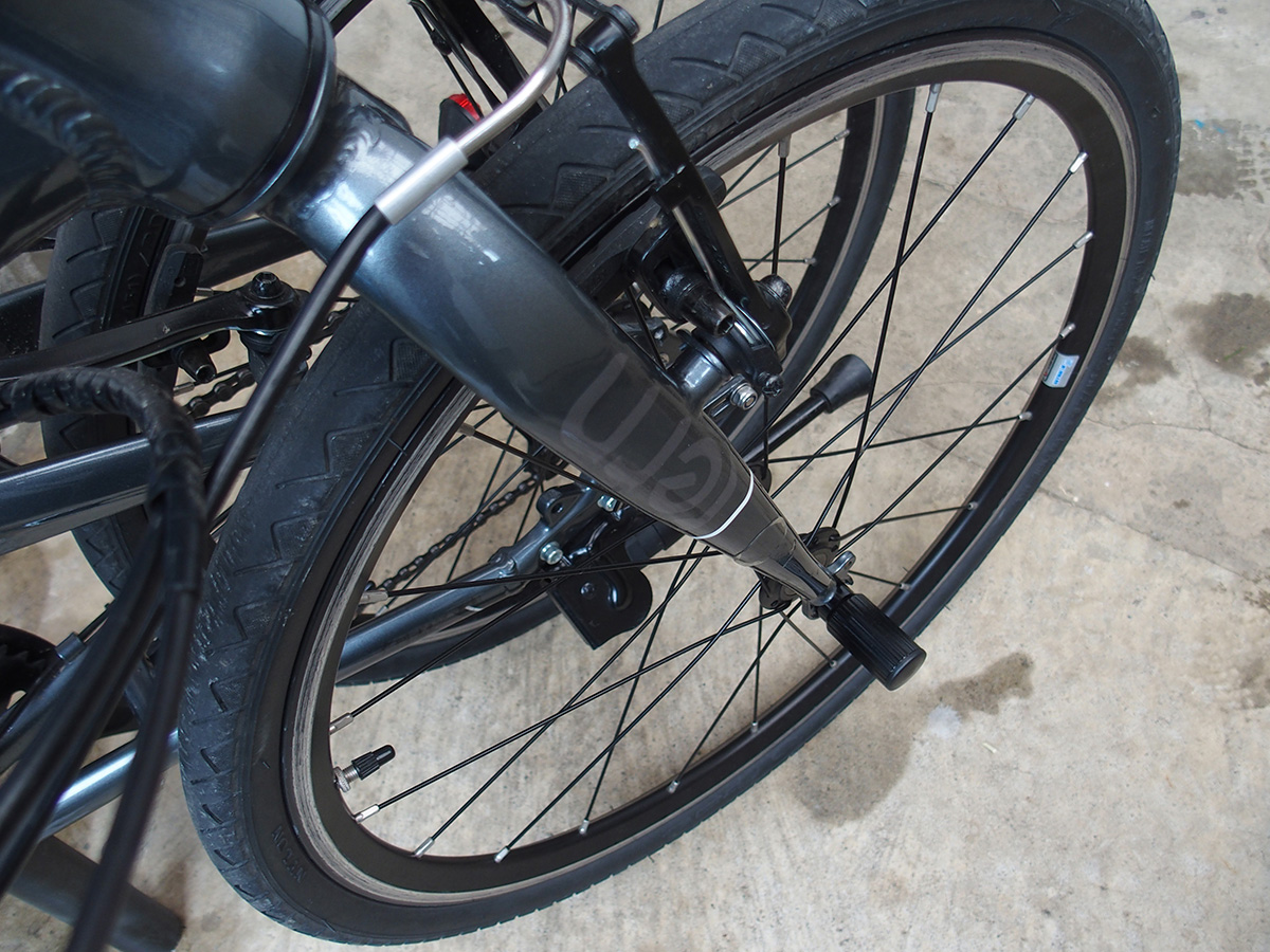 折り畳み自転車にGIZA PRODUCTS(ギザプロダクツ)＜ライト アダプター＞取り付け | ライトトレッキング ＜/LIGHT TREKKING＞